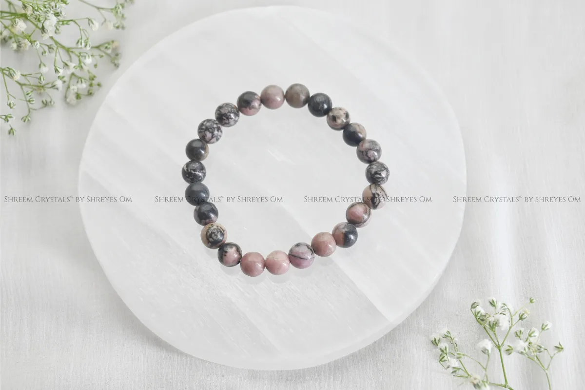 Black Matrix Rhodonite