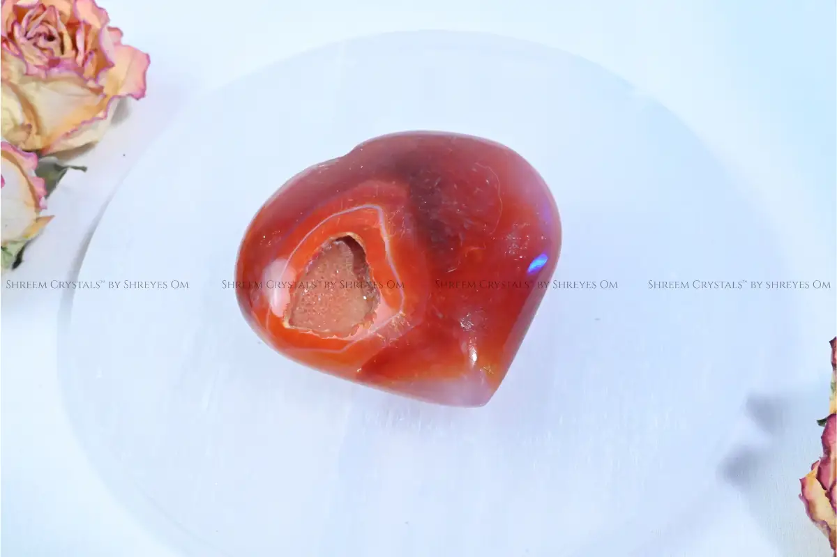Red Carnelian Heart