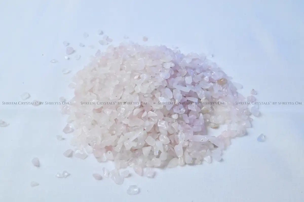 Rose Quartz Chips – Shreem Crystals