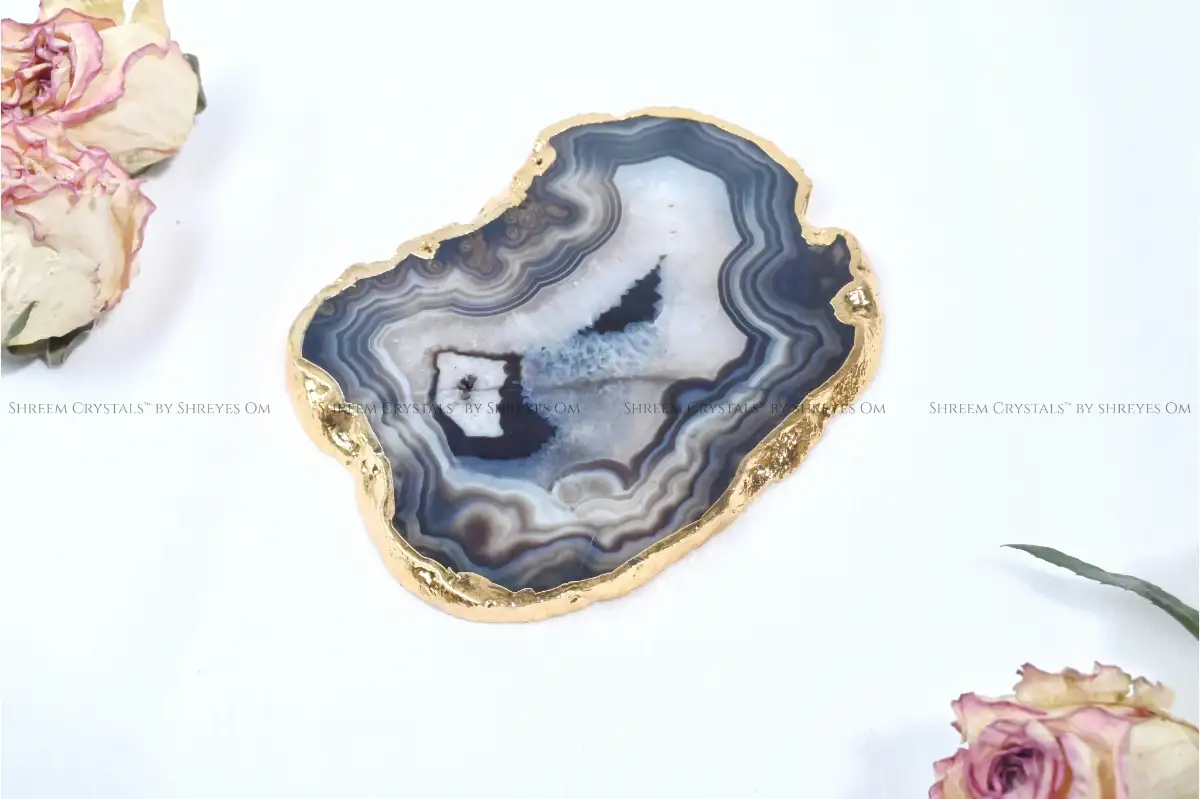 Black Agate Coaster 3