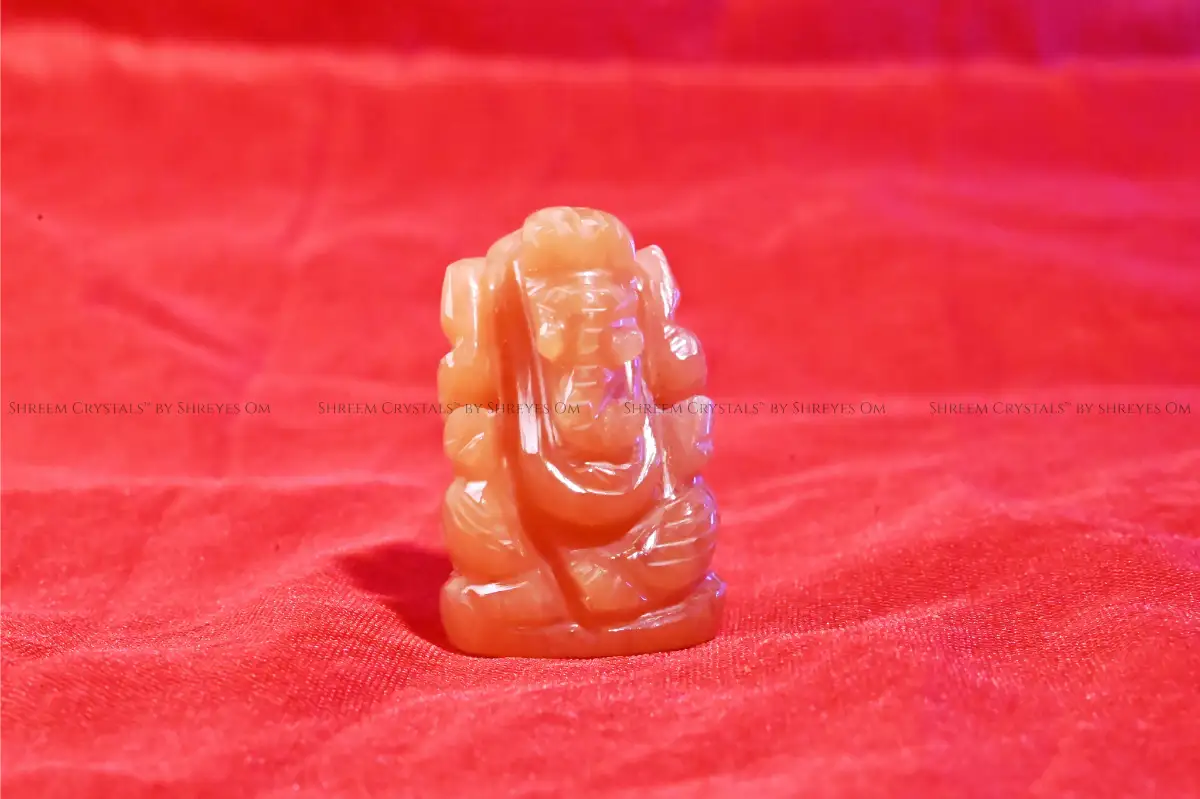 Orange Aventurine Ganesha – Shreem Crystals