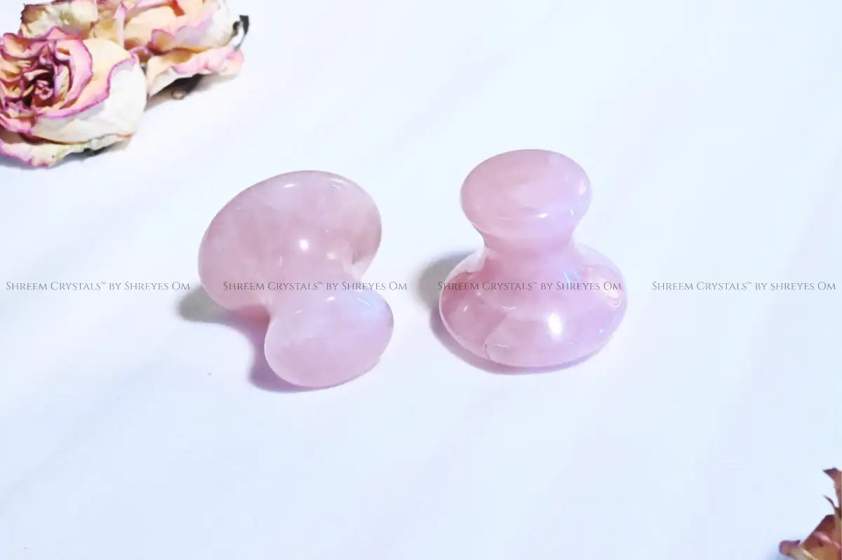 Rose Quartz Mushroom Gua Sha – Shreem Crystals