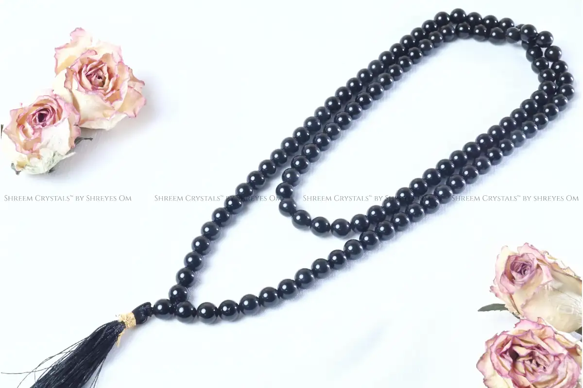 Black Obsidian Mala