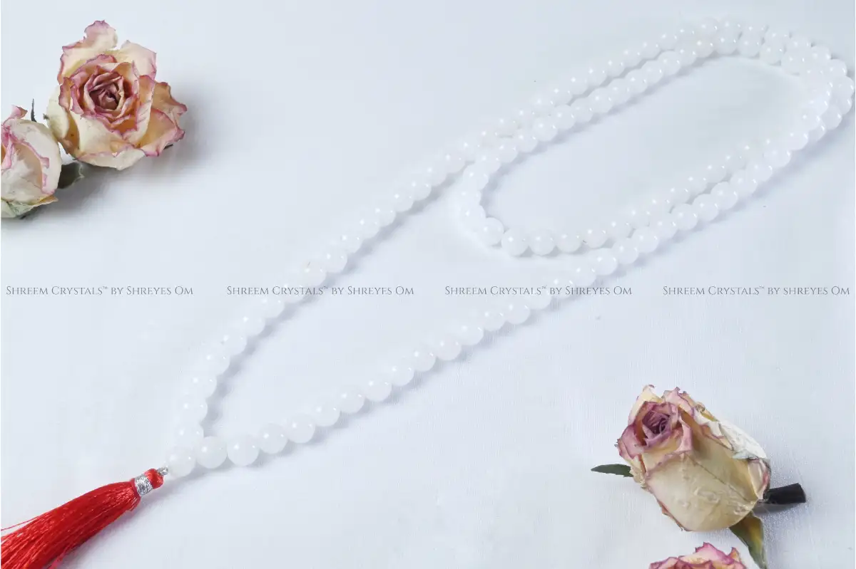 White Quartz Mala