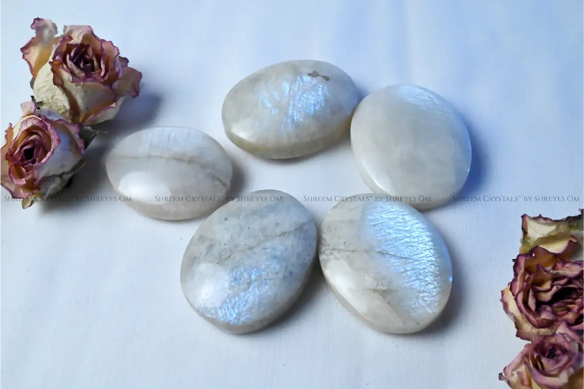 Russian Moonstone Palm Stone