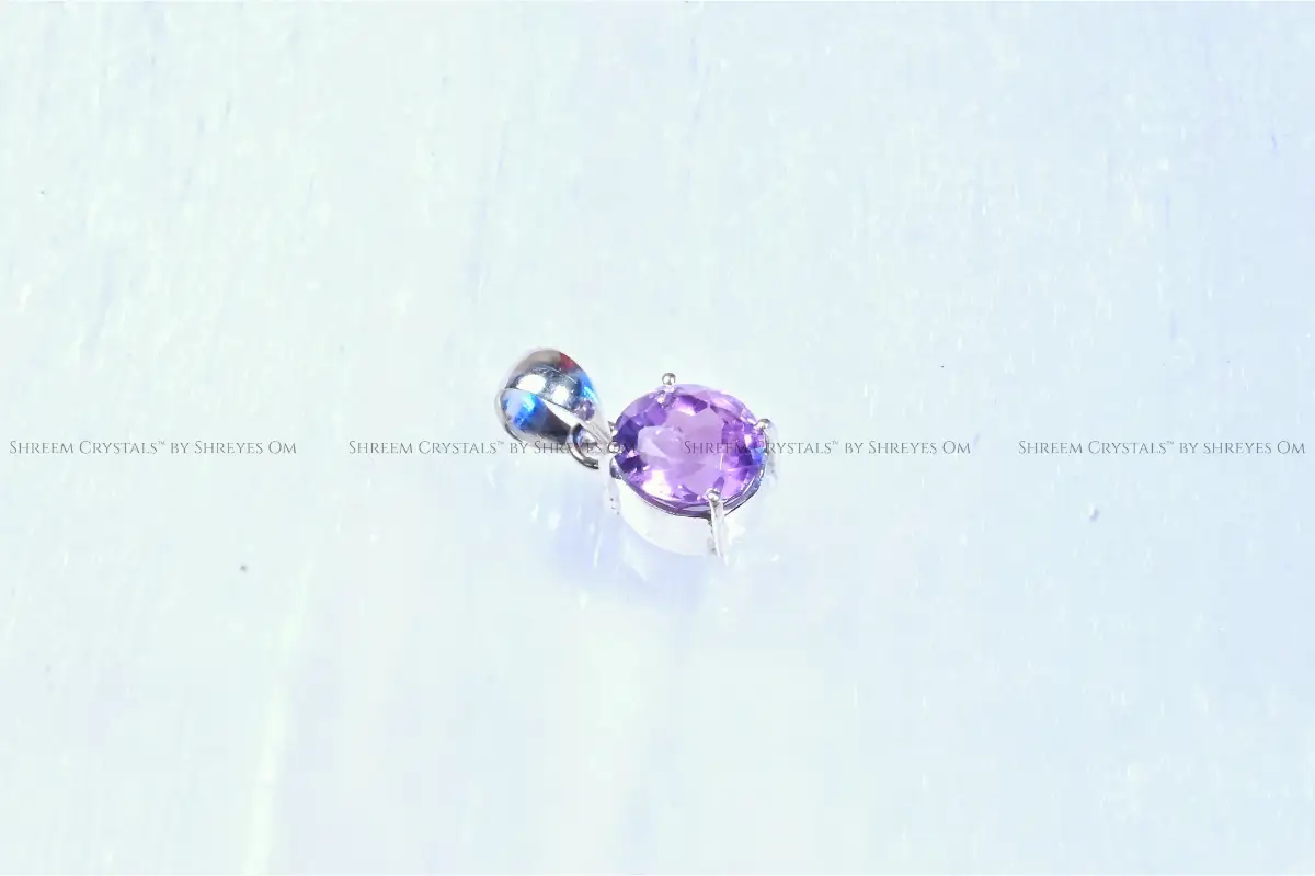 Faceted Amethyst Pendant – Shreem Crystals