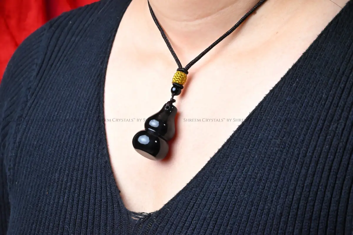 Black Obsidian Gourd