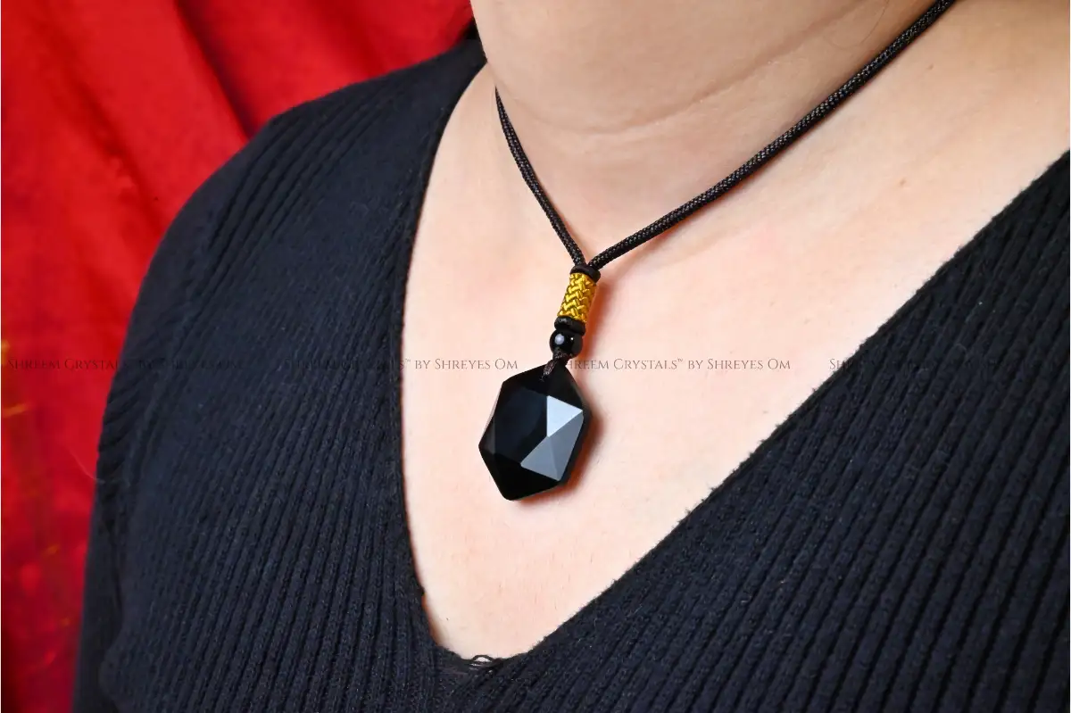 Black Obsidian Hexagon