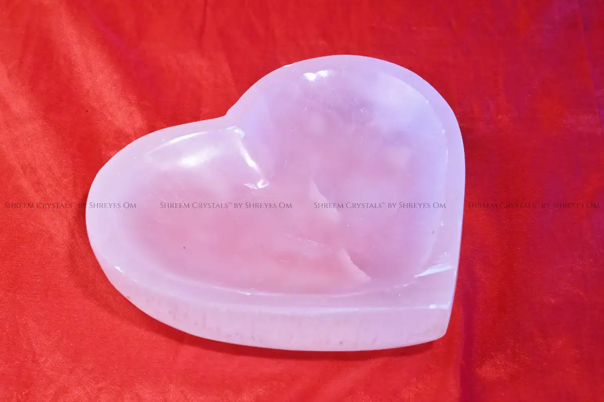 Selenite Heart Bowl