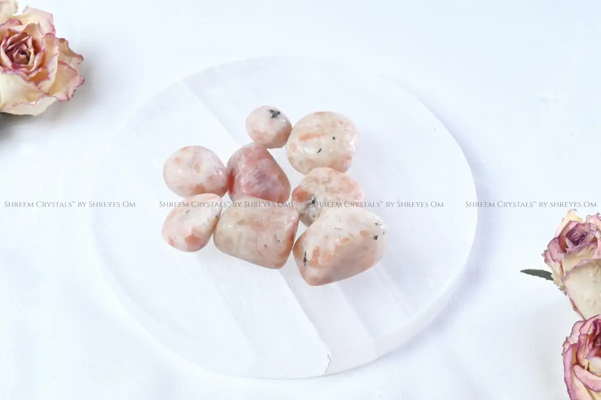 Sunstone Tumbles – Shreem Crystals