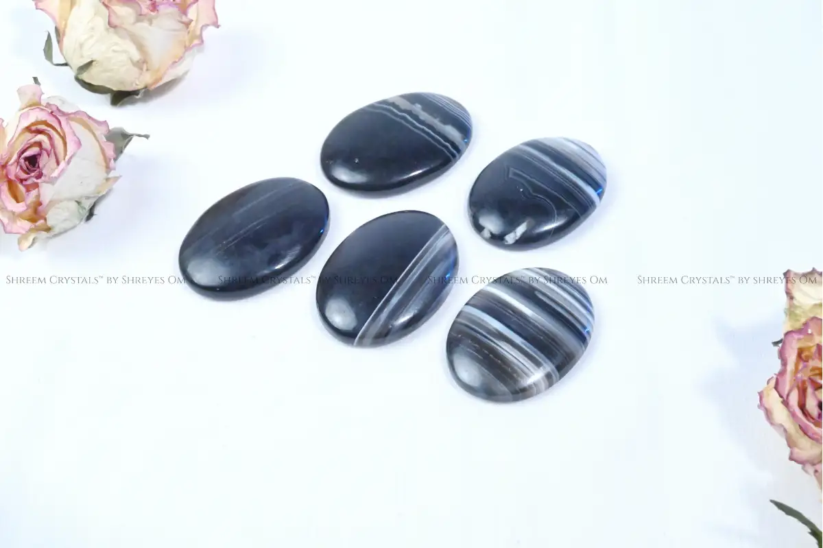 Sulemani Hakik Cabochon + Worry Stone